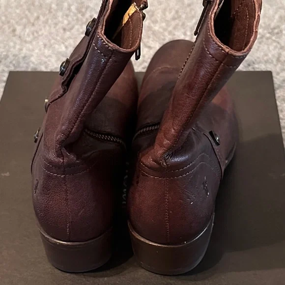 Frye Lynn Short Military Boots - Picture 4 of 6